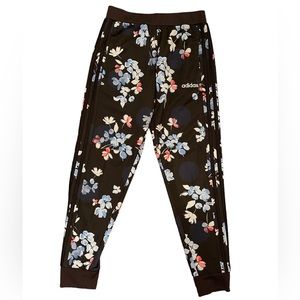 Girls Adidas Floral Joggers Size Small 7/8